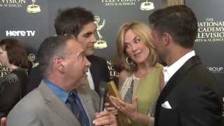 Kassie Depaiva Greg Vaughan Galen Gering interview w/Michael Fairman at Daytime Emmys