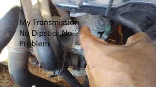 Toyota Vitz CVT Transmission Fluid Check No Dipstick