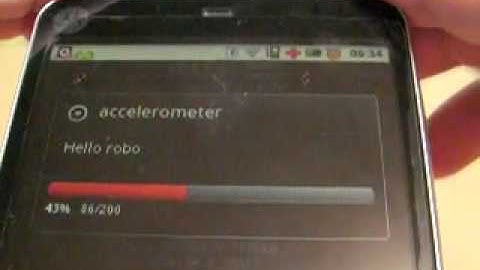 Robot control by SL4A with Bluetooth and Accerometer