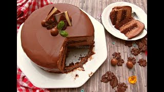 চকোলেট মুজ কেক || Chocolate Mousse Cake || Eggless, 2 Ingredients Chocolate Mousse recipe in Bangla