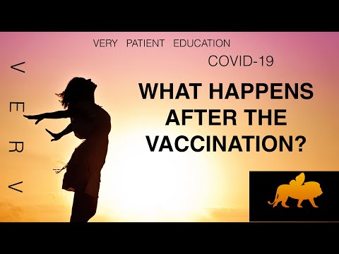 VERY PATIENT EDUCATION  COVID-19. after the vaccine