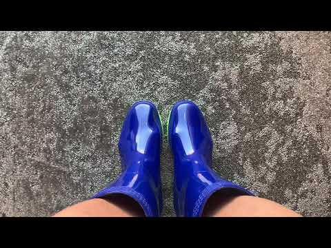 一日中素足で履いた長靴の中 Inside The Rubber Boots After Wearing Them Bare Feet For A Day Youtube