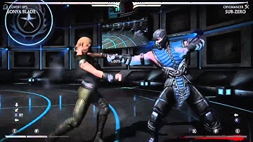 MKX Sonya - Covert Ops - Corner Combos