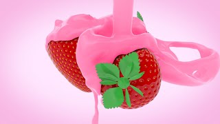 Strawberry Milkshake and Strawberries