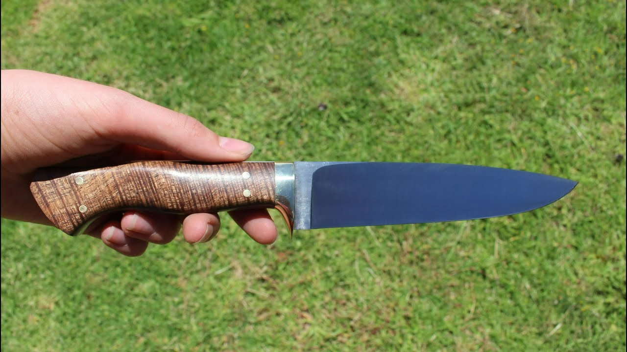 Making EXTRAORDINARY Drop Point Hunting Knife! (with voice over)