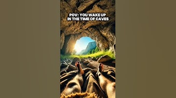 Pov : you wake up in the time of Caves .. no phone #pov #stone #cave #history