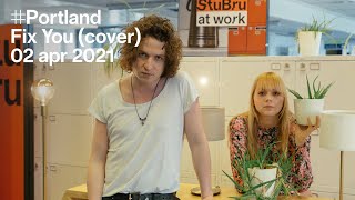 Video thumbnail of "StuBru At Work: Portland — Fix You (cover)"