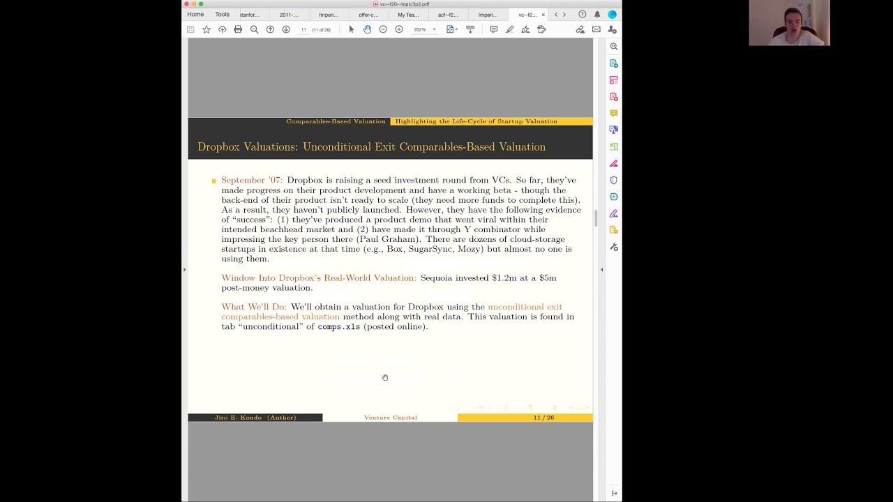 VC Method Using Comparables: Exit-Based Comparables Valuations of Dropbox (Part 1)