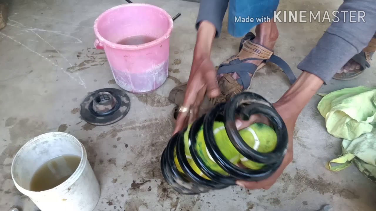 Modified rear suspension with useing the tennis ball YouTube