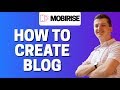 How To Blog In Mobirise