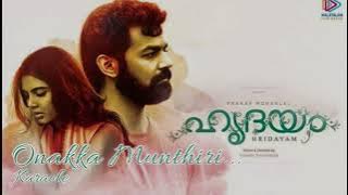 Onakka Munthiri | Hridayam | Malayalam Movie | Karaoke