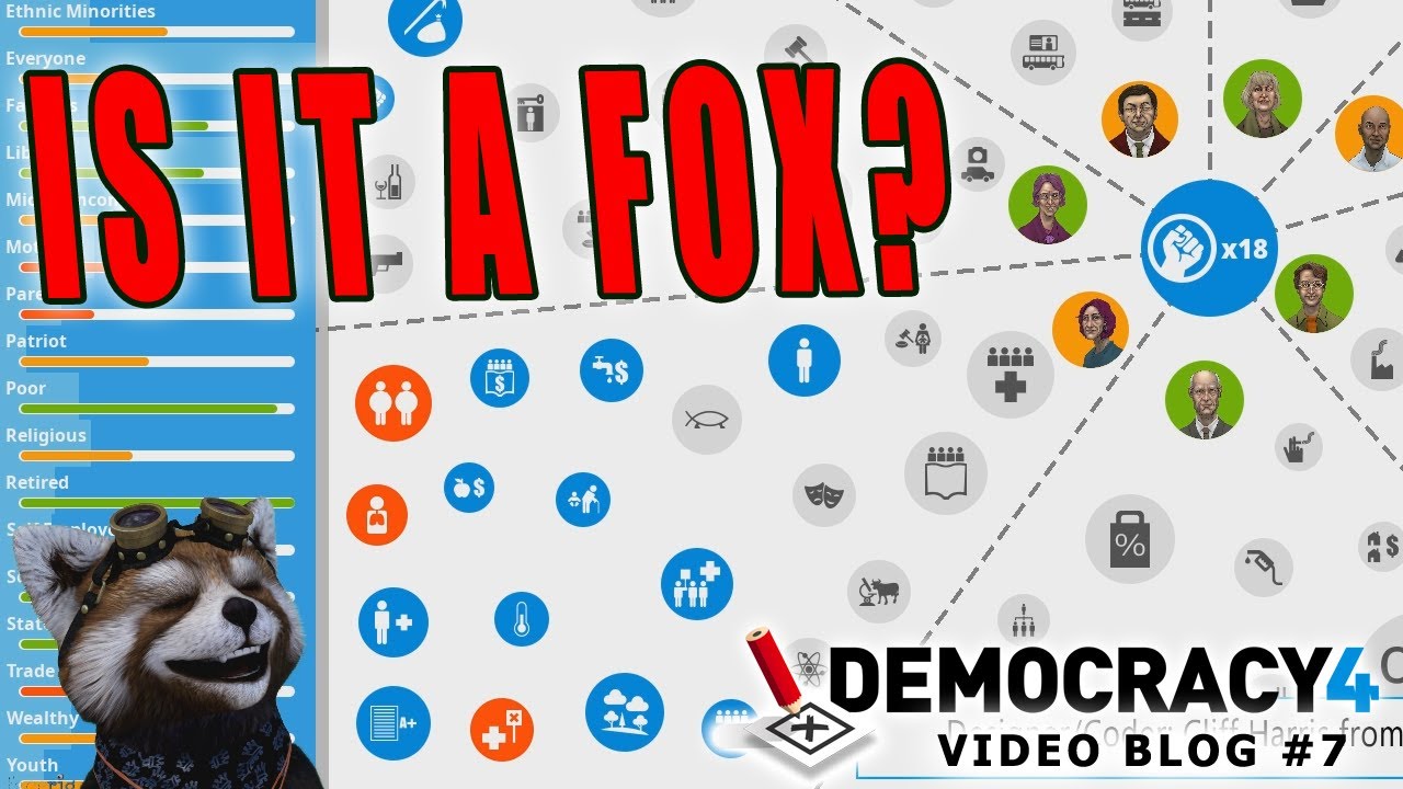 ⁣Democracy 4 Developer Blog #7: Is it a fox?