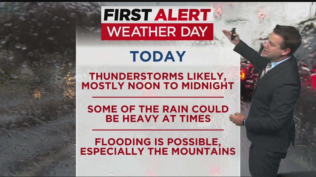 First Alert Weather Day For Heavy Rain - YouTube