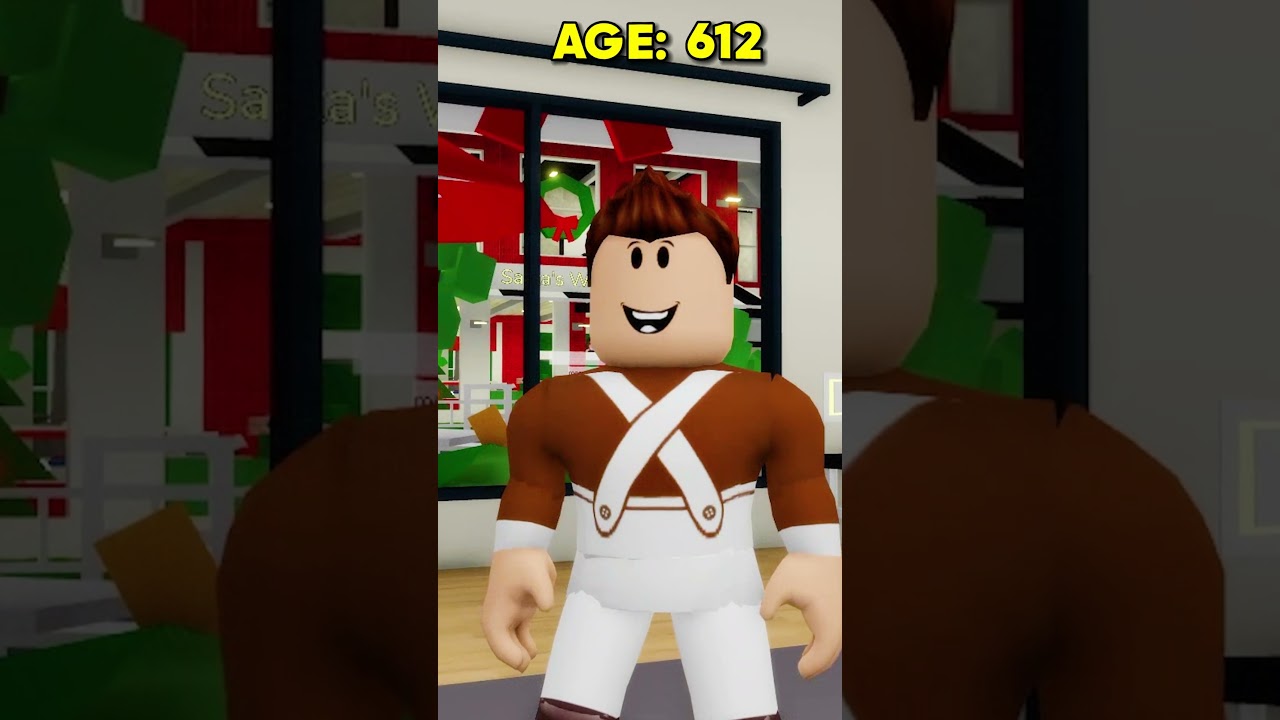 BIRTH To DEATH Of Santa Claus In Roblox Brookhaven RP! #roblox #robloxshorts #brookhaven