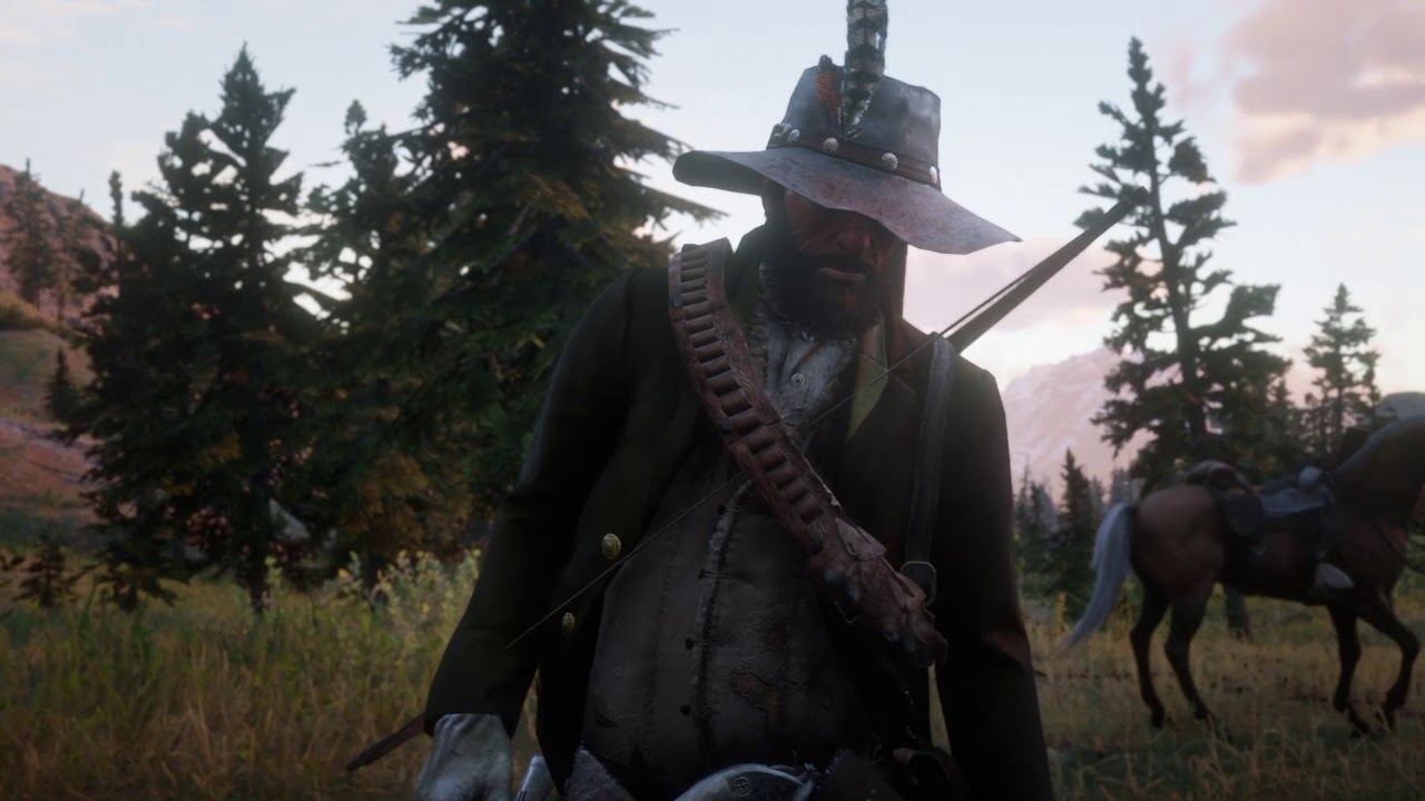 RDR2 Double Hog Bow Kill - YouTube