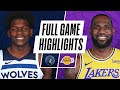 TIMBERWOLVES at LAKERS | FULL GAME HIGHLIGHTS | December 27, 2020