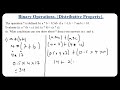 Distributive Property Explained | Binary Operations & Algebra