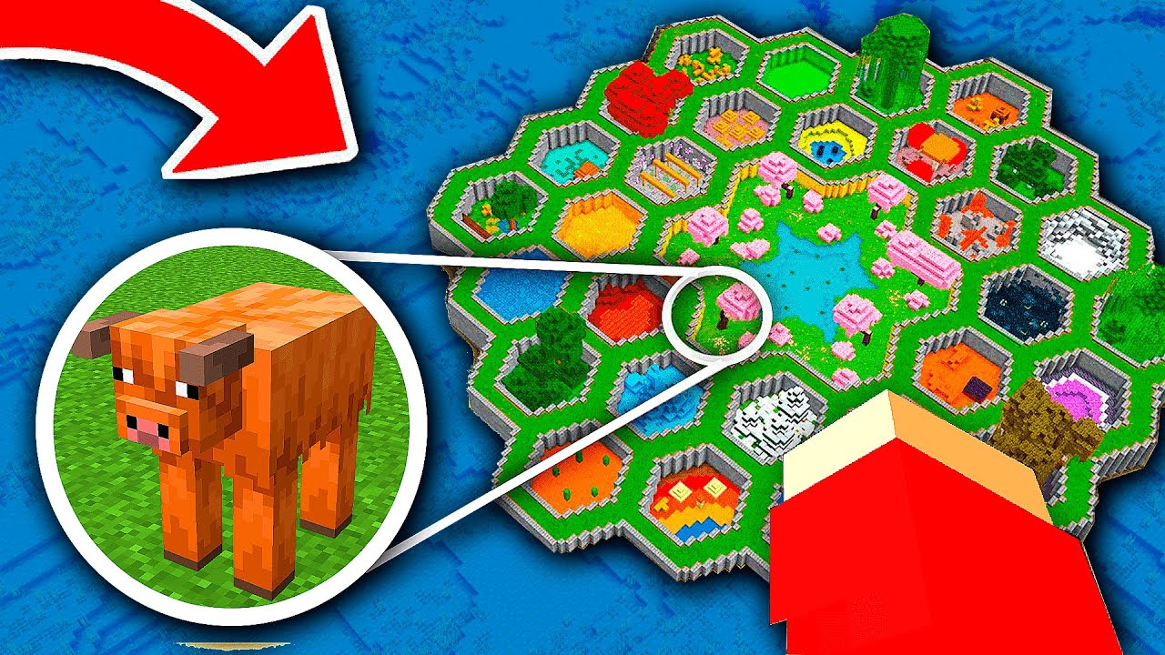 PRENDI TODAS AS VARIANTES DE MOBS EM UM ZOOLÓGICO NO HARDCORE