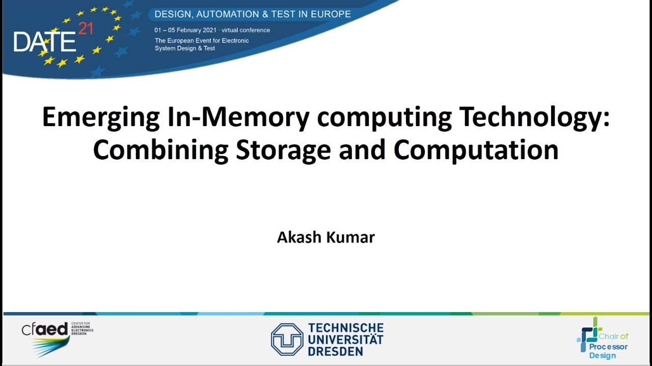 Emerging In-Memory Computing - DATE - 2021 - YouTube
