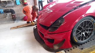 Ferrari 599xx evo crashed corse clienti in spa