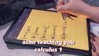 ASMR Teaching you Calculus 1 ❤ | iPad writing, whispering