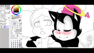 [Speedpaint]Oswald and Ortensia
