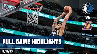 Dallas Mavericks Team Highlights vs. LA Lakers | 12\/12\/23