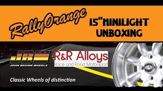 RallyOrange Mk1 Escort New 15" X 7" Minilight Wheels R&R Alloys JBW John Brown Wheels