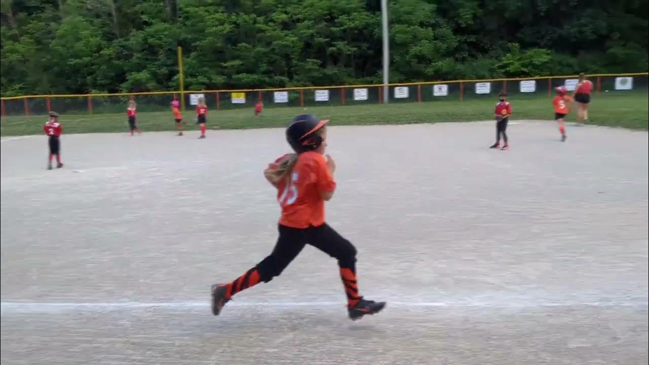 Hazel hits a triple in softball game YouTube