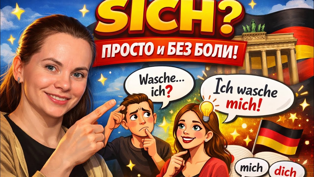 Хватит мучиться с SICH! Немецкие возвратные глаголы за 5 минут 🇩🇪