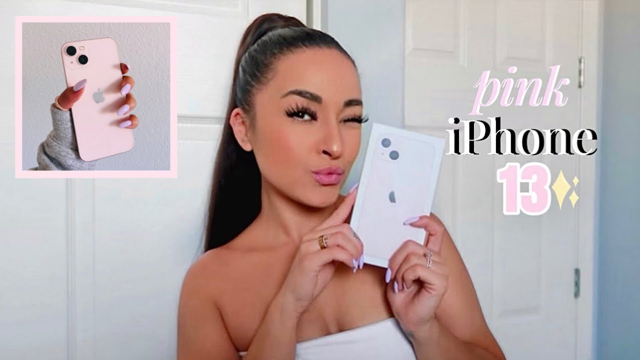Распаковка розового iPhone 13 + первые впечатления! ♡*дополнительный лол*
