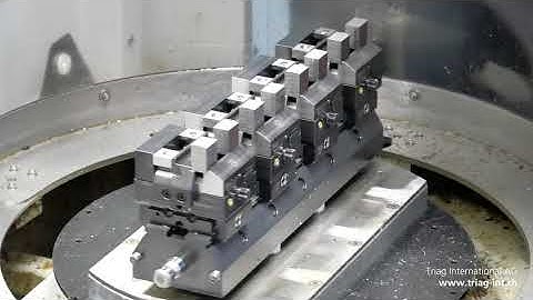 Multiple workholding solution with centre stop from Triag International + OKK / Nikken / Erowa