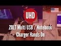 Zolt multi usb  notebook charger hands on 4k u.