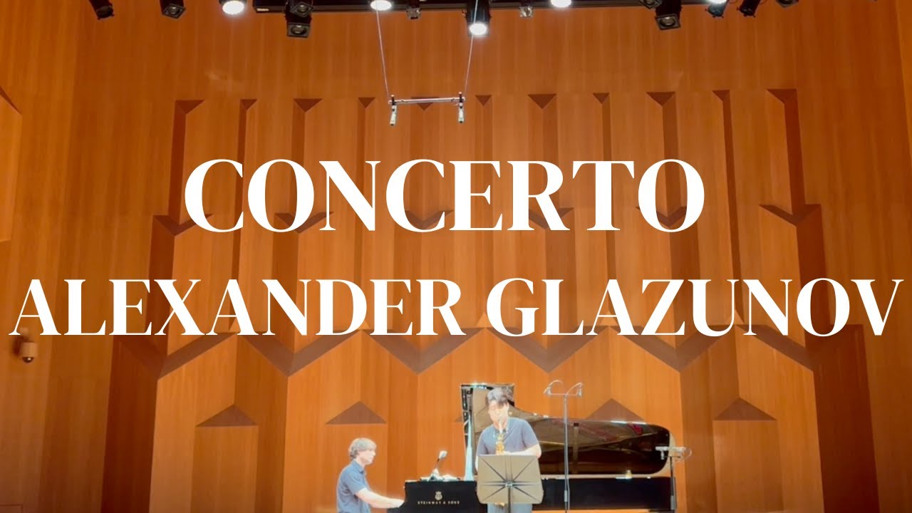 Alexander Glazunov Concerto in E flat op.109 for Alto Saxophone YouTube