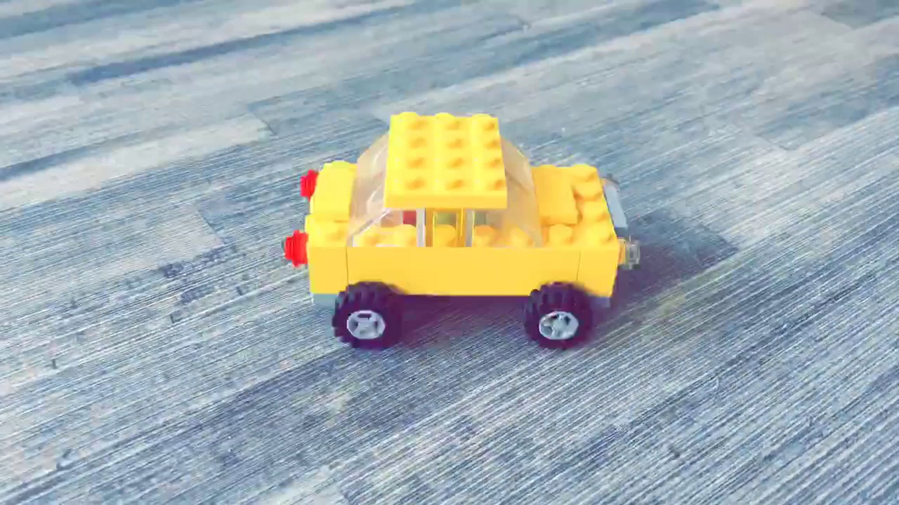 voiture lego jaune