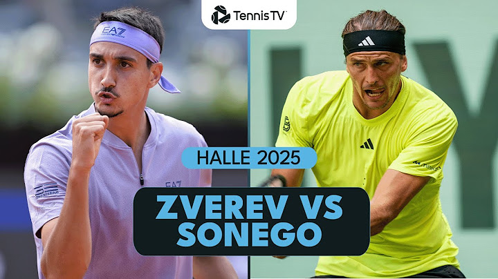 Lorenzo Sonego vs Alexander Zverev THRILLER | Halle 2025