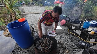 Belanja Budak2 Sampun Kelili Pangang Ikan Keli Sungai Fresh Dari Sungai Mulun//Memang Manis Memat
