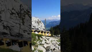 Train in Alps #fominaswiss #switzerlandtourism #train #горы #швейцария #альпы #путешествия #природа
