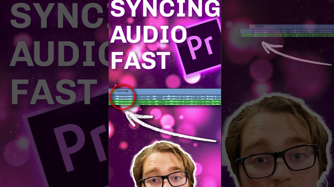 Sync Audio in Premiere Pro in 40 SECONDS! 