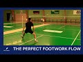 How to get the perfect badminton footwork  presented by basic feather