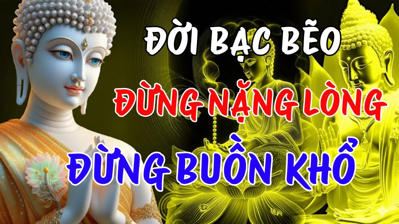 ĐỜI BẠC BẼO - ĐỪNG QUÁ NẶNG LÒNG, ĐỪNG ÔM SẦU KHỔ | LỜI PHẬT DẠY