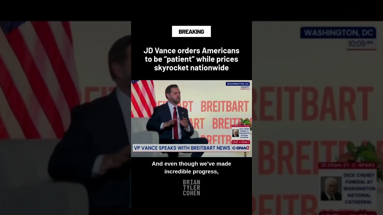 JD Vance orders Americans to be "patient" while prices skyrocket nationwide