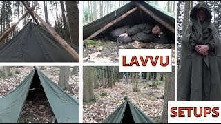 Canvas Polish Lavvu Tent Setups