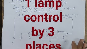 1 lamp control by 3 places # Intermediate Switch connection