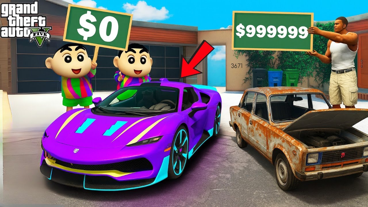 GTA 5: Franklin & Shinchan’s Ultimate Supercar Upgrade Challenge! 💎🚗 | GTA 5 Bangla Gameplay