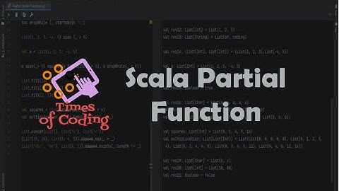 TOC - SCALA Express | 16 Scala Partial Functions