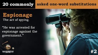 One Word Substitution Challenge 20 In 4 Minutes Headmastermistress Preparation Bpsc