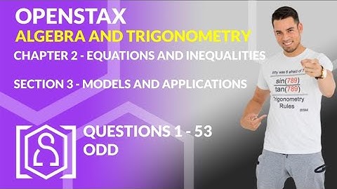 OpenStax: Algebra and Trigonometry - Chapter 2, Section 3 | Models and Applications