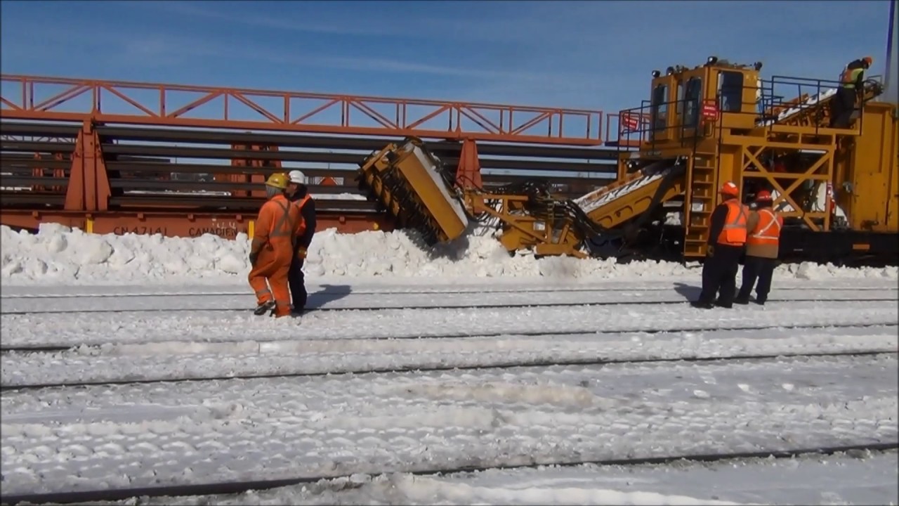 Railroad Snow Removal / Melter Loram YouTube