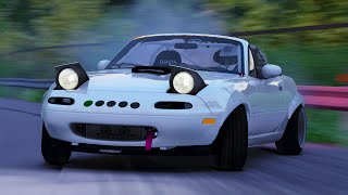 Mazda mx-5 (Miata) Drifting Narrow Touge | Assetto Corsa screenshot 3